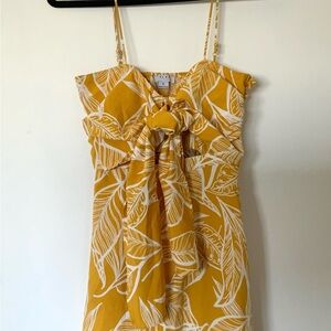 FAVLUX Tropical Leaf Print Dress